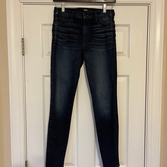 NEW*👖Hudson Barbara High Rise Super Skinny Ankle Jean w/ Side Laces NWOT 27 - Picture 5 of 15